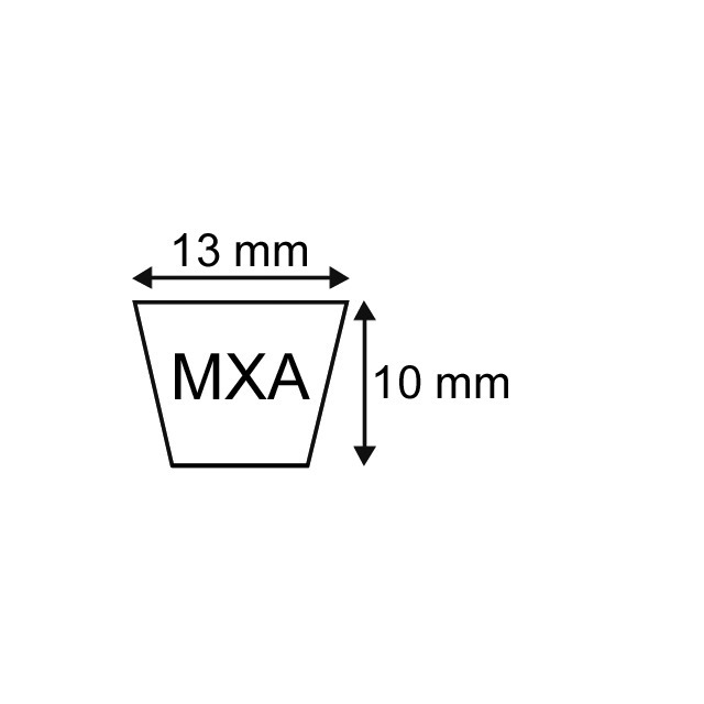 Courroie Trapezoidale Crantee MX A38 - XPA982 référence fournisseur 30808256
